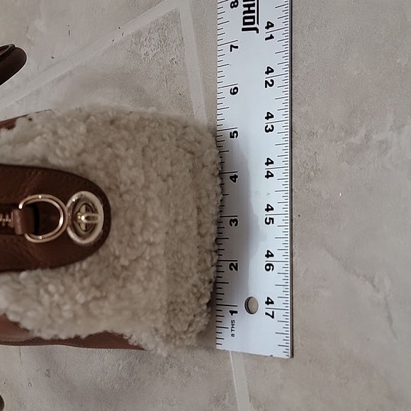 Coach shearling satchel NWT - Picture 7 of 8